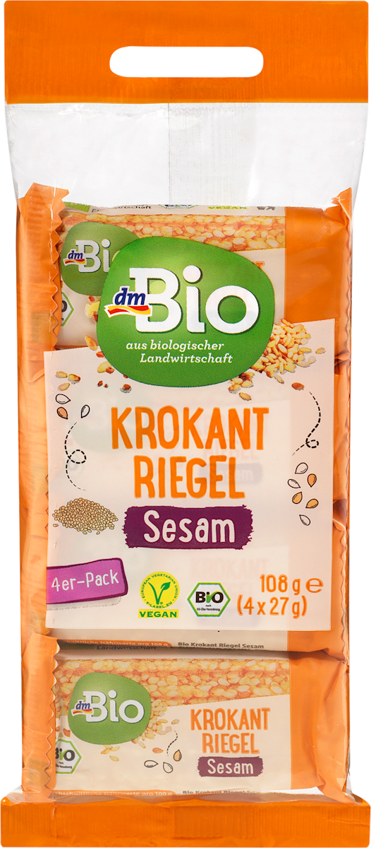 dmBio Hrskave štanglice od susama (4x27g), 108 g | dm.rs