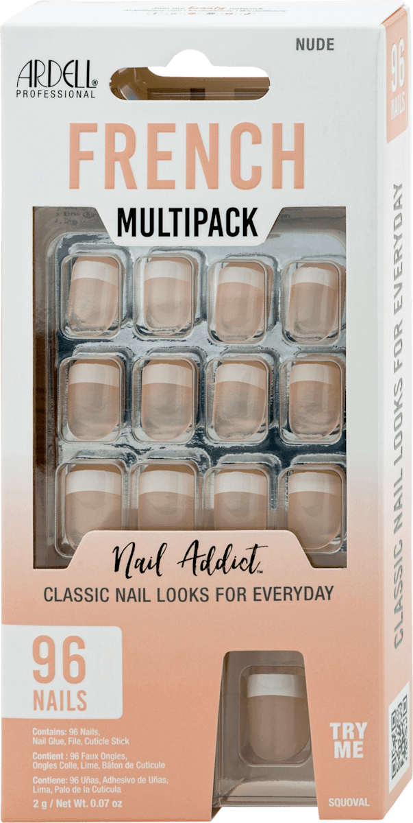 Knstliche Ngel Nail Addict French Multipack Nude, 96 St