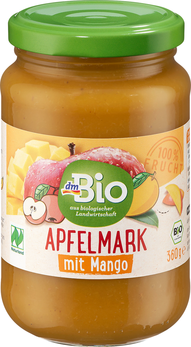 dmBio Fruchtmark Apfel mit Mango, 0,36 kg | dm.at