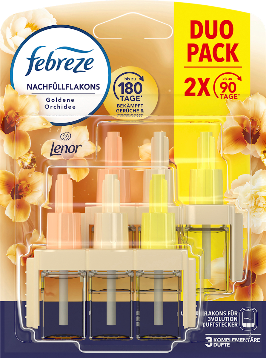 2 X Febreze 3Volution édition Limitée Vanille - Prises Et Recharges Neuves