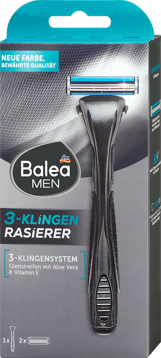 Balea MEN Aparat de ras 3 lame + rezerve, 1 buc | dm.ro