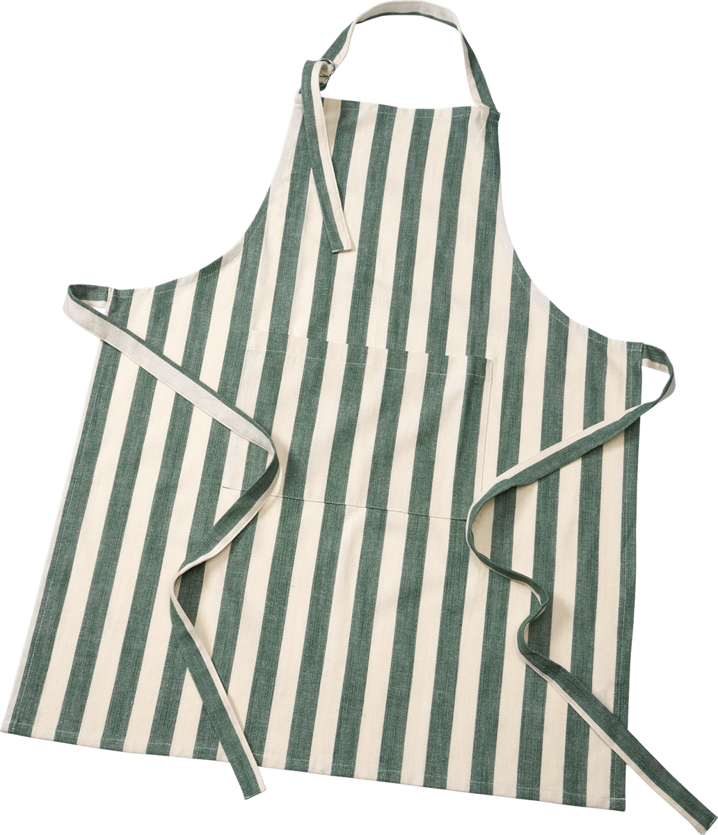 Dexam Schürze Aus Recycelter Baumwolle | Gestreift | Verstellbar | Mit Vordertasche | One Size Für Unisex