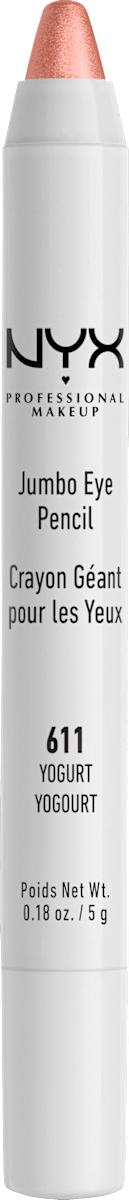 Crayon Pour Yeux NYX Jumbo Eye Pencil 611 Yogurt - 5g, Teinte Bronze, Ombre à Paupières Et Doublure Combinées