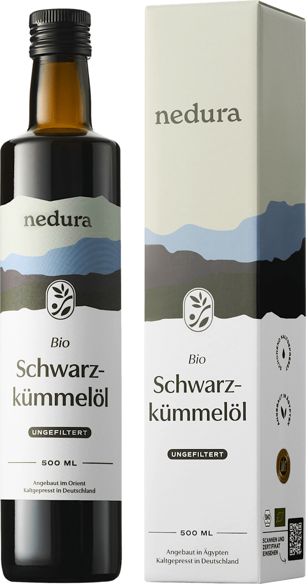 nedura Schwarzkümmelöl ungefiltert, 500 ml dauerhaft günstig online kaufen