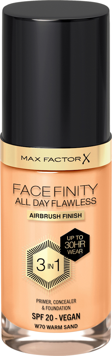 MAX FACTOR Foundation Facefinity All Day Flawless LSF 20, 70 Warm Sand ...