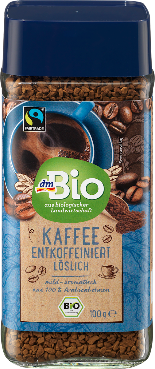 dmBio Kaffee Entkoffeiniert lslich, 100 g | dm.at