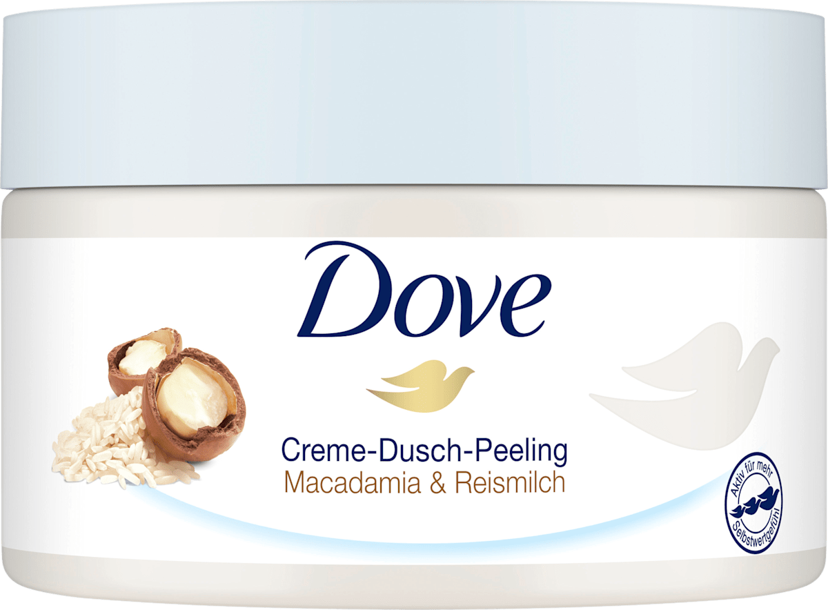 Dove Körperpeeling Macadamia & Reismilch, 225 ml dauerhaft günstig online kaufen | dm.de