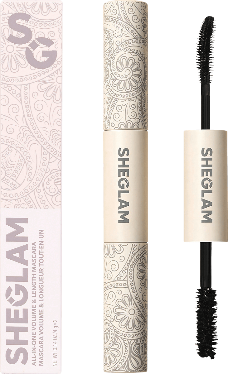 SHEGLAM Mascara All In One Volume & Length Washable Black, 8 g ...
