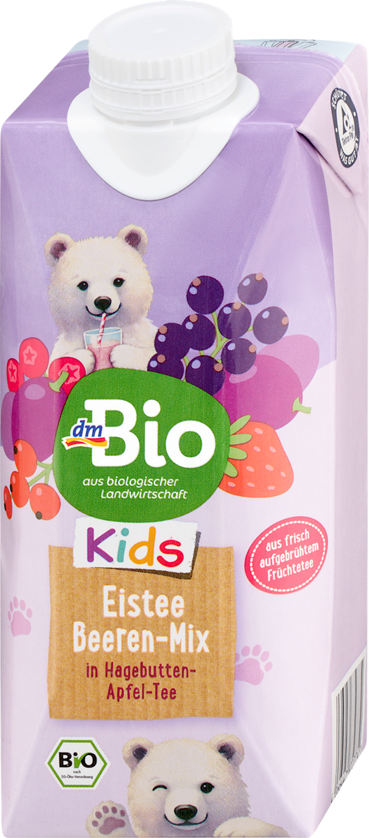 dmBio Beeren-Mix Eistee in Hagebutten-Apfel-Tee ab 3 Jahren, 500 ml | dm.at