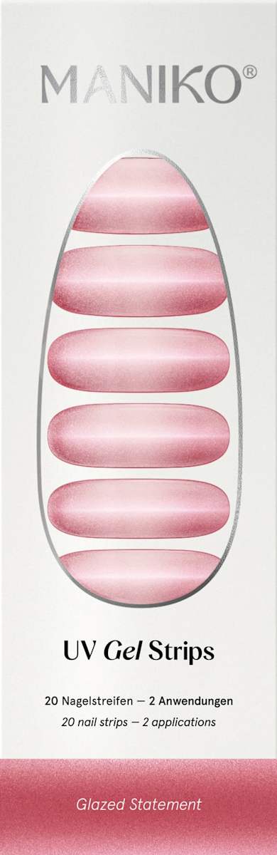 Maniko UV Gel Nagelfolien Strip Glazed Statement, 20 St dauerhaft ...