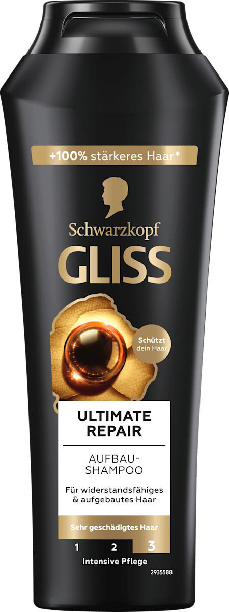 Schwarzkopf Gliss Ultimate Color Haarshampoo 200 Ml (Packung Mit 3 Flaschen) - Für Gefärbtes Haar, Farbeschutz