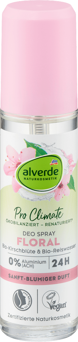 alverde NATURKOSMETIK Pro Climate FLORAL dezodorans sprej, 75 ml | dm.rs