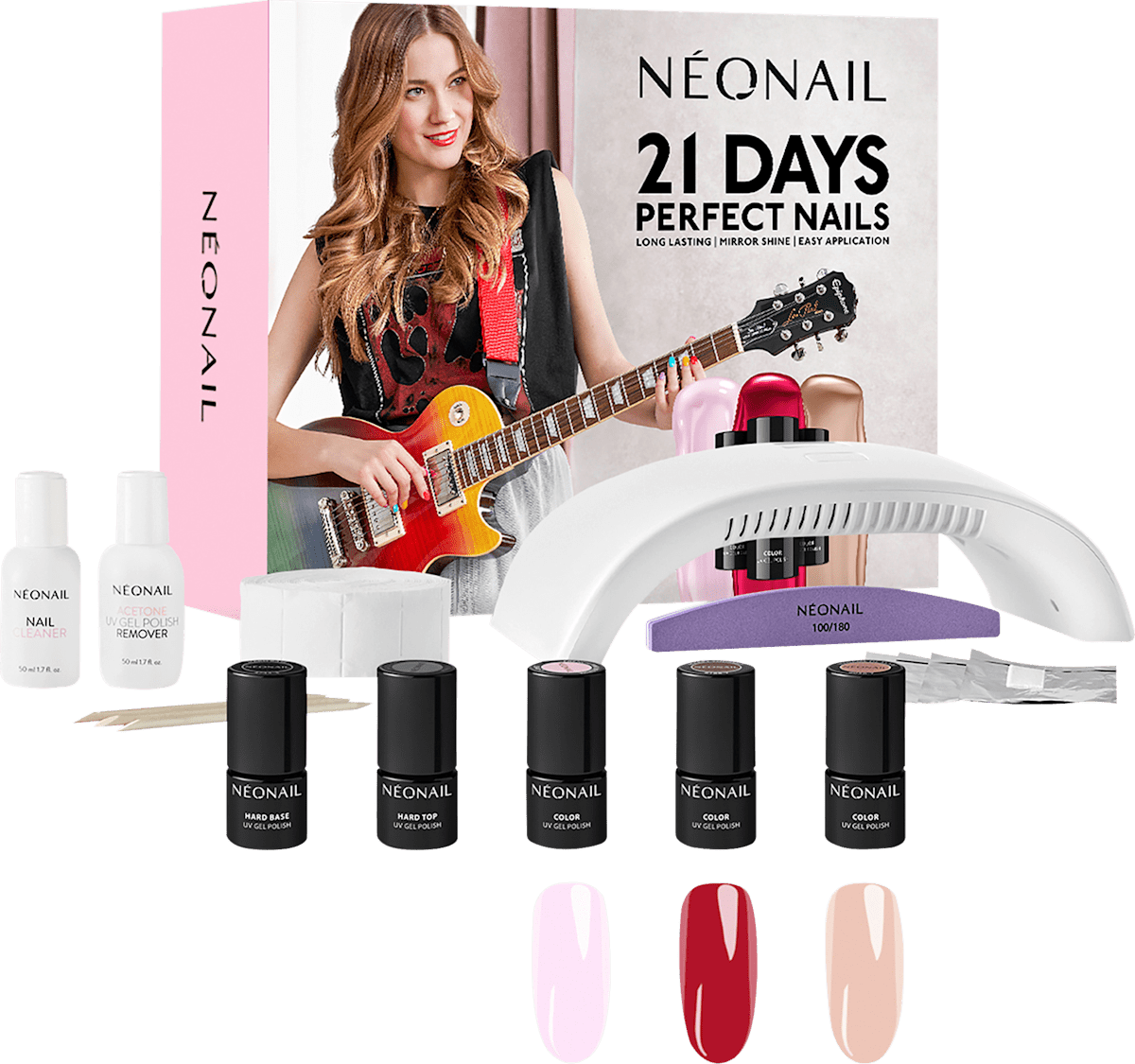 NÉONAIL UV Nagellack Set – HOPPY DAYS AHEAD, 2x7,2 Ml, Frühlingshafte Violette, Bis Zu 21 Tage Haltbar