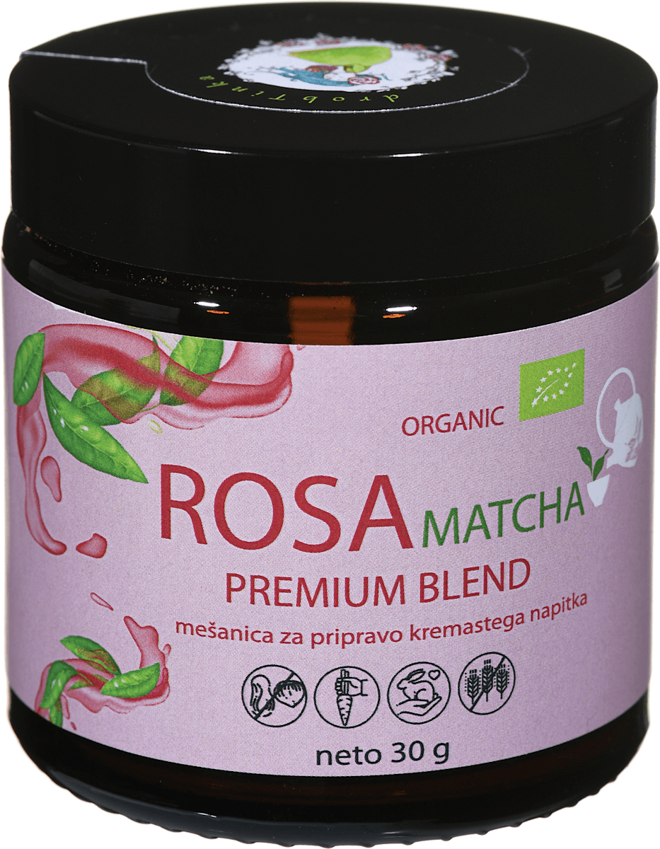 drobTinka Premium bio mešanica japonskega zelenega čaja Rosa Matcha, 30 ...