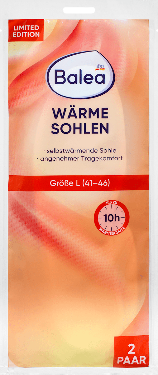 Balea Wärmesohlen Gr. 41-46, L (2 Paar), 2 Paar