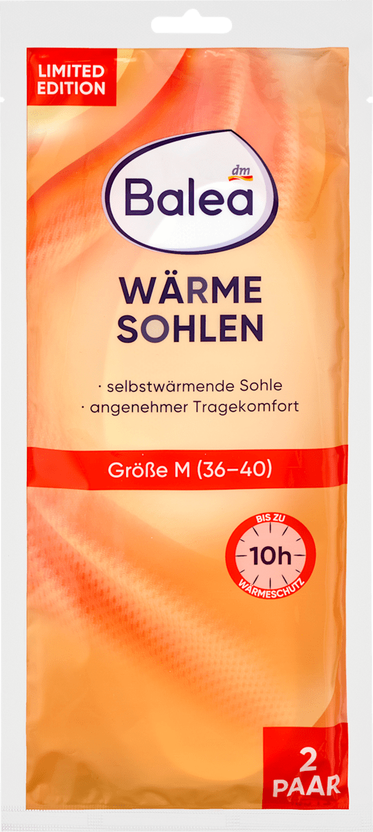 Balea Wärmesohlen Gr. 36-40, M (2 Paar), 2 Paar