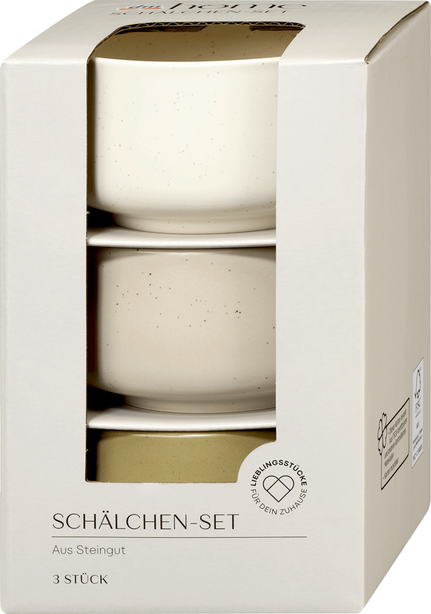 dm home Schälchen-Set aus Steingut 3tlg, 1 St dauerhaft günstig online ...