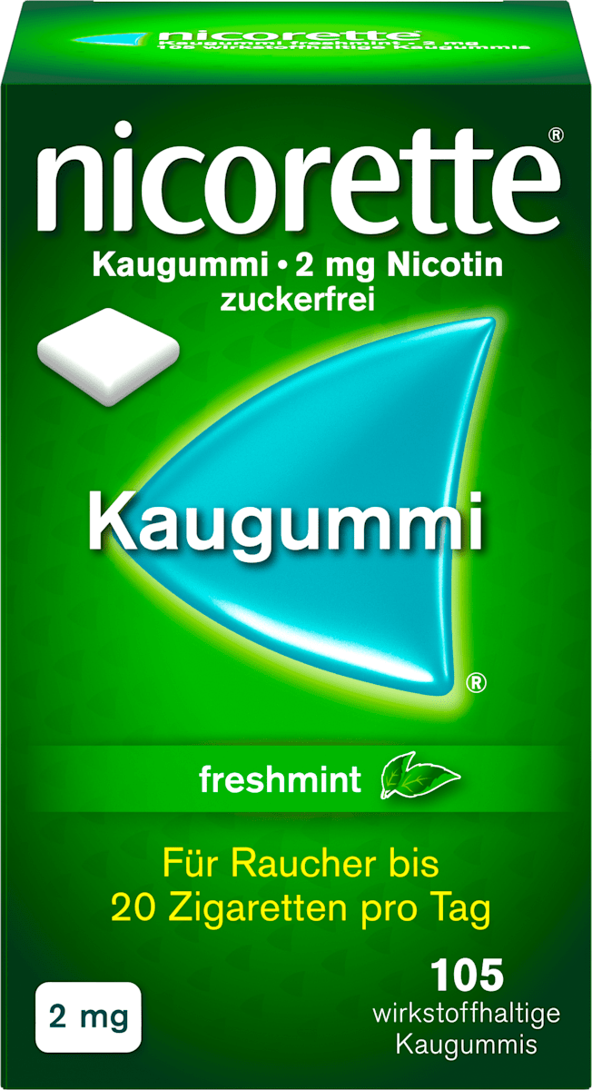 Nicorette 2mg Freshmint Kaugummi 105 St