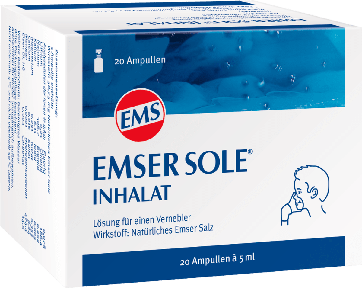 Emser EMSER SOLE INHALAT Ampullen (20x5 ml), 20 St dauerhaft gnstig online  kaufen | dm-med