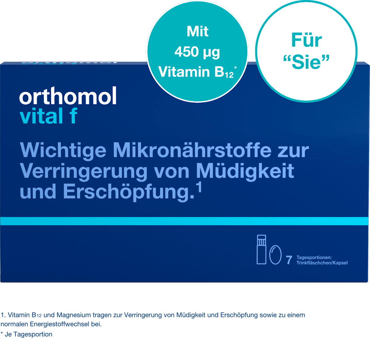 Orthomol Vital F - Pack Combiné De 7 (Flacon à Boire + Comprimés) - Neuf - Réf. PZN01319672