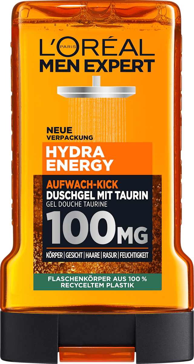 Duschgel Hydra Energy mit Taurin, Aufwach-Kick, 250 ml