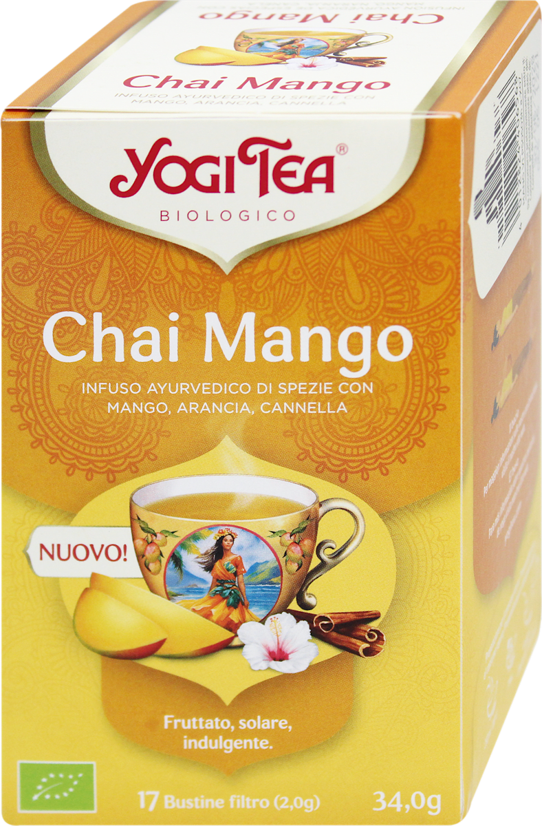 YOGI TEA Infuso chai mango BIO, 34 g | dm Italia