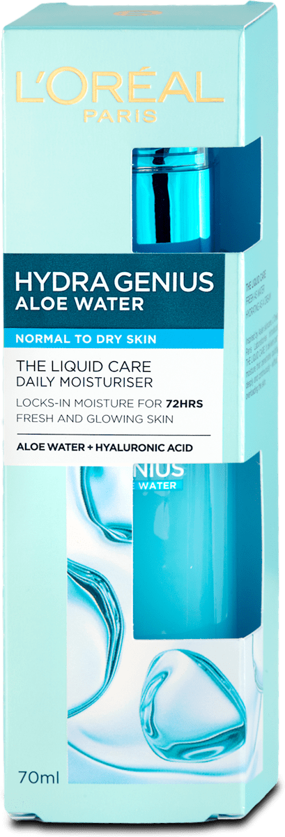 L'ORAL PARiS Hydratan pleov krm Hydra Genius Aloe Water,  normlna/such ple, 70 ml | mojadm.sk