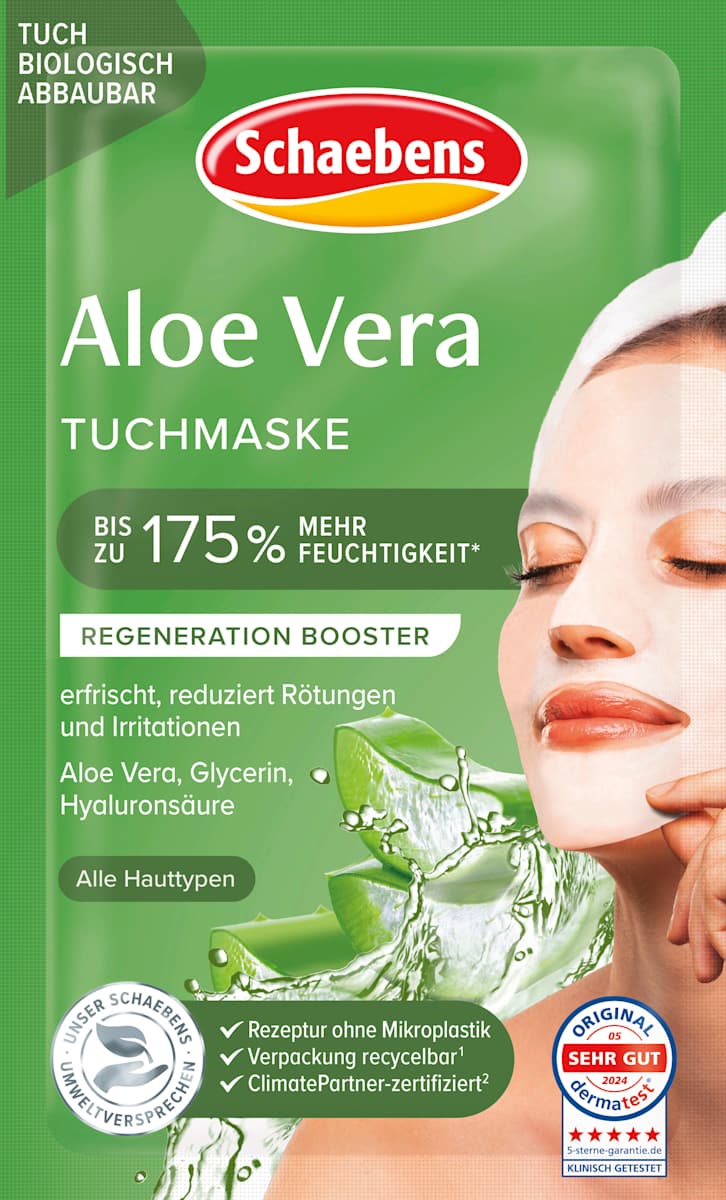 Tuchmaske Aloe Vera, 1 St