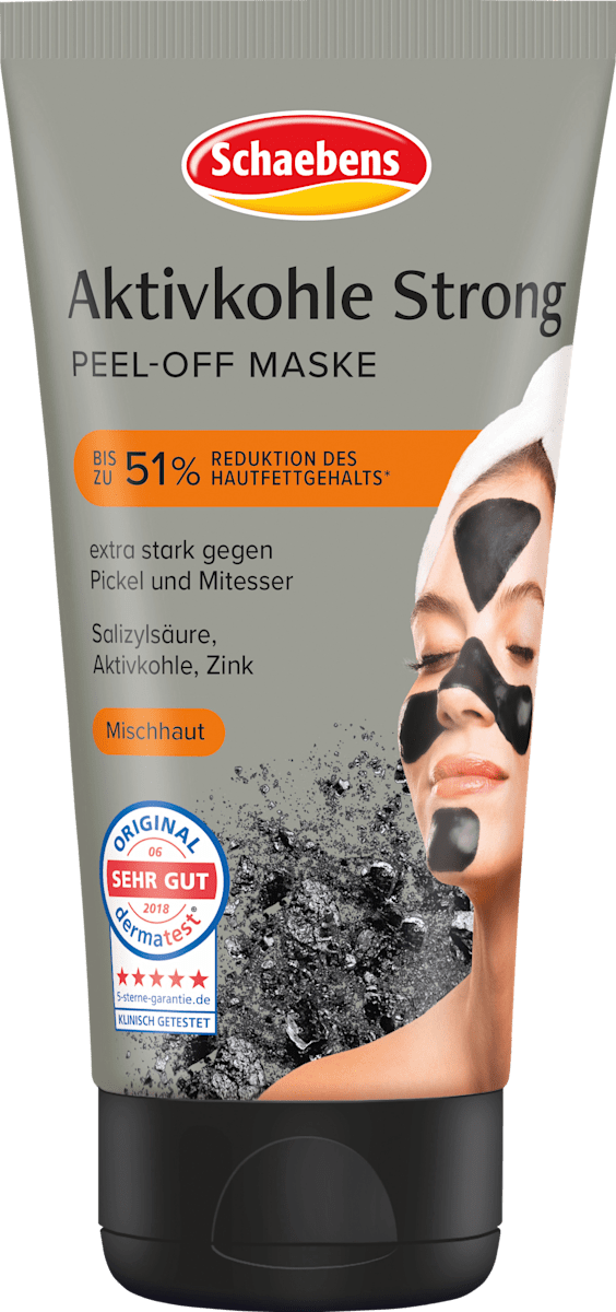 Gesichtsmaske peel off Aktivkohle Strong, 75 ml