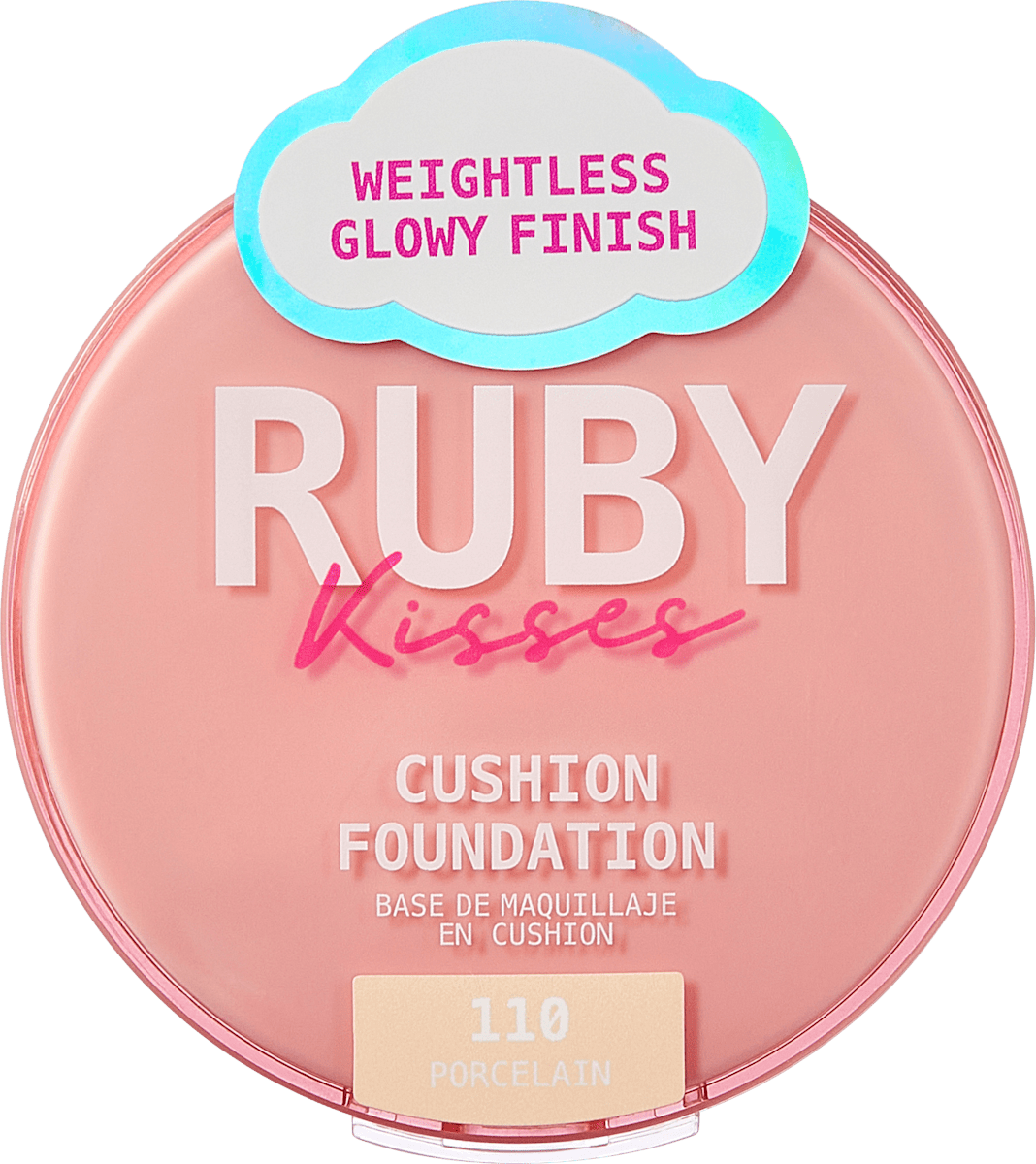 RUBY Kisses Cushion fond de ten Porcelain, 15 g | dm.ro