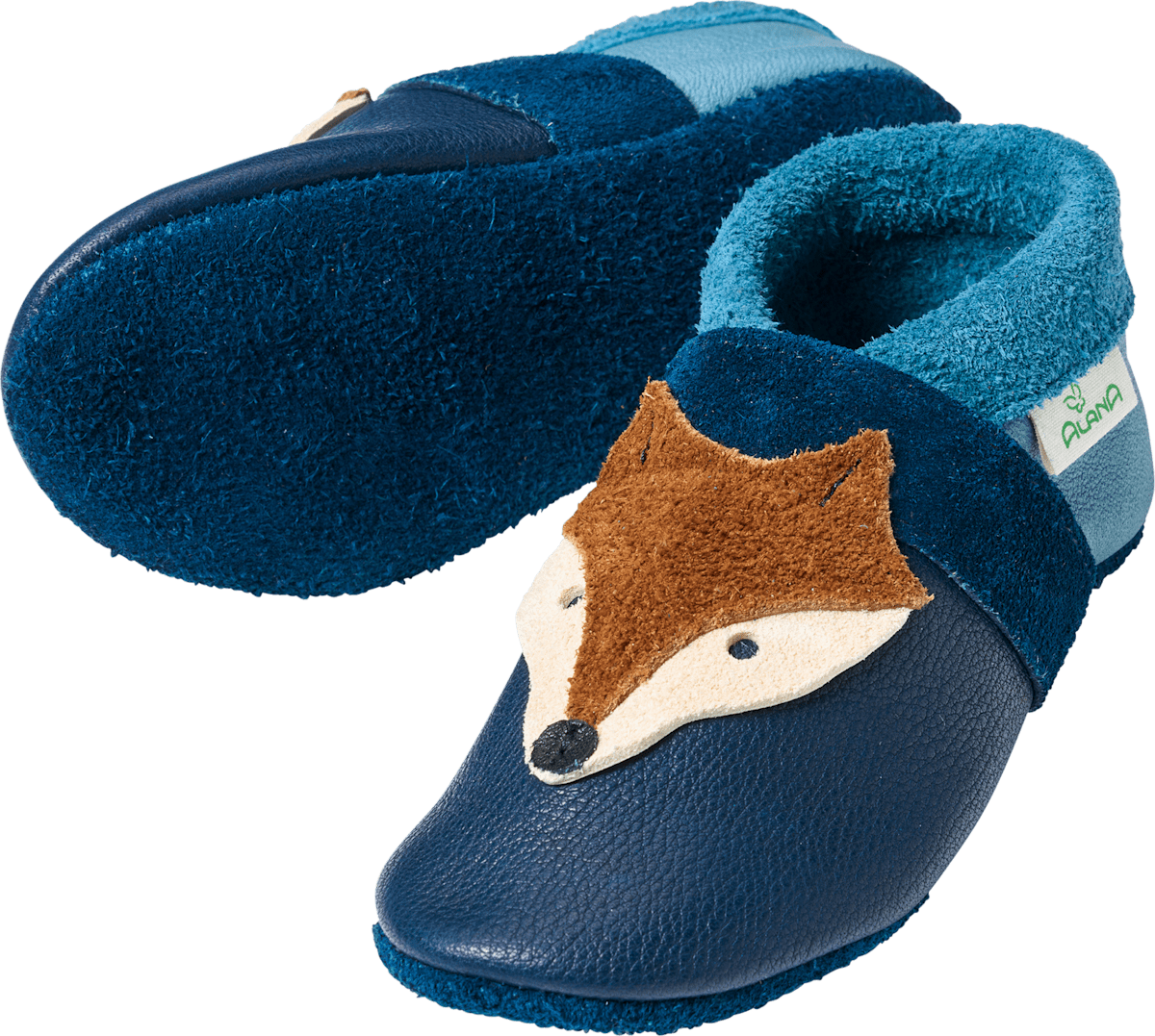 ALANA Lederschuhe mit Fuchs-Applikation, blau, 20/21, St