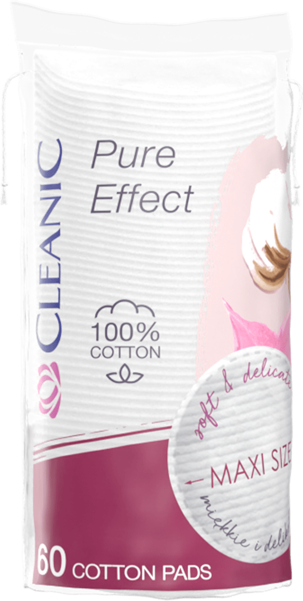 Cleanic Płatki kosmetyczne Pure Effect Maxi, 60 szt. kupuj w zawsze ...