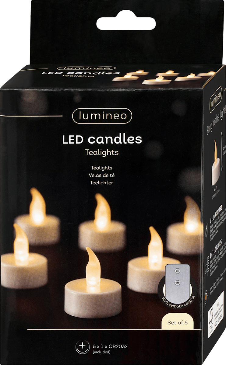 Dekorieren & Einrichten LED Teelichter mit Fernbedienung, warmweiß, 6 St dauerhaft günstig online kaufen