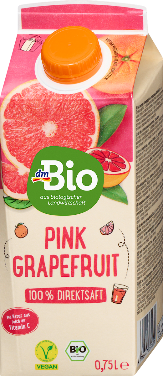 dmBio Succo di pompelmo rosa Bio, 750 ml | dm Italia