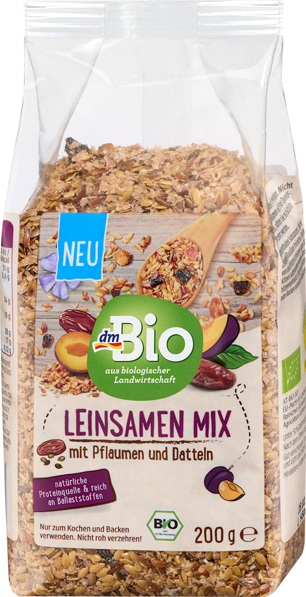 dmBio Mix de semințe de in, 200 g | dm.ro