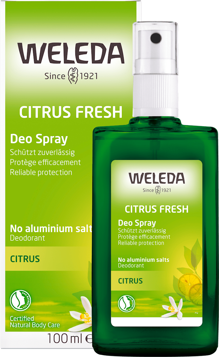 WELEDA Deo Spray Salbei – Nachfüllflasche 6 X 200 Ml, Natürliches Deo Ohne Aluminium, Erfrischend, Mit ätherischen Ölen