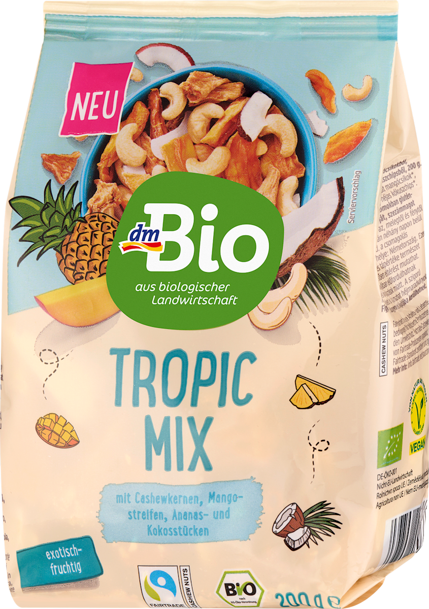 dmBio Mix tropikalny, 200 g kupuj w zawsze korzystnych cenach | dm