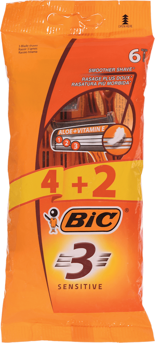 BIC Britvice za enkratno uporabo Sensitive, 4 + 2 gratis, 6 kos | dm.si
