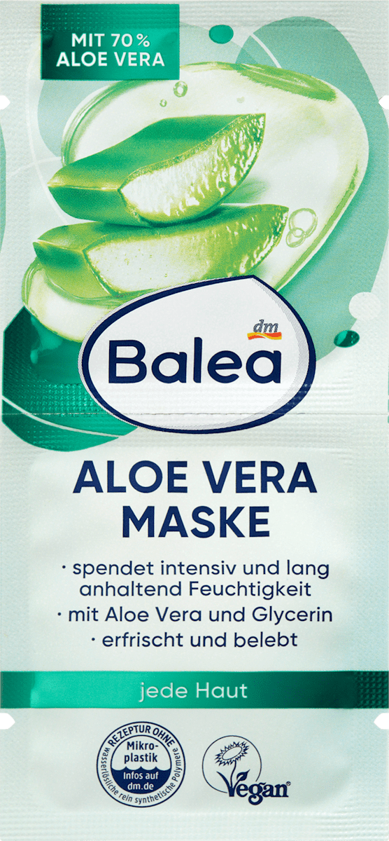 Gesichtsmaske Aloe Vera, 16 ml