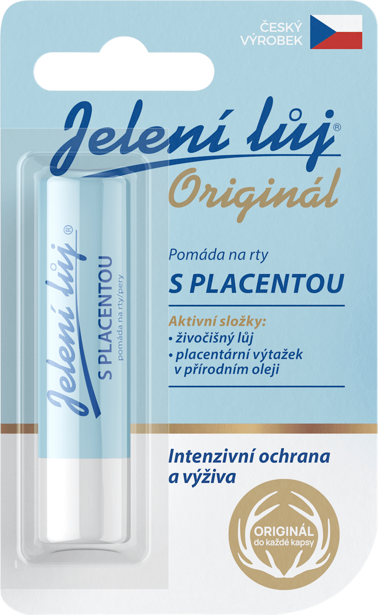 Jelení lůj Originál pomáda na rty s placentou, 1 ks | dm.cz