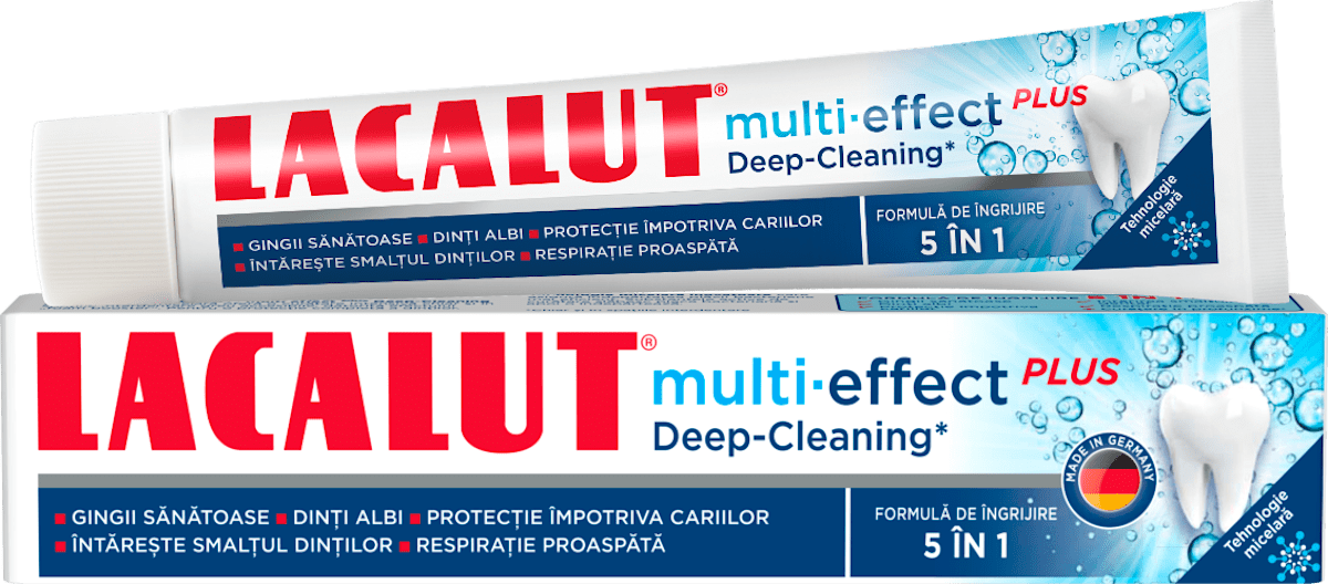 LACALUT Pastă de dinți Mulți-Effect Deep-Cleaning, 0,75 ml | dm.ro