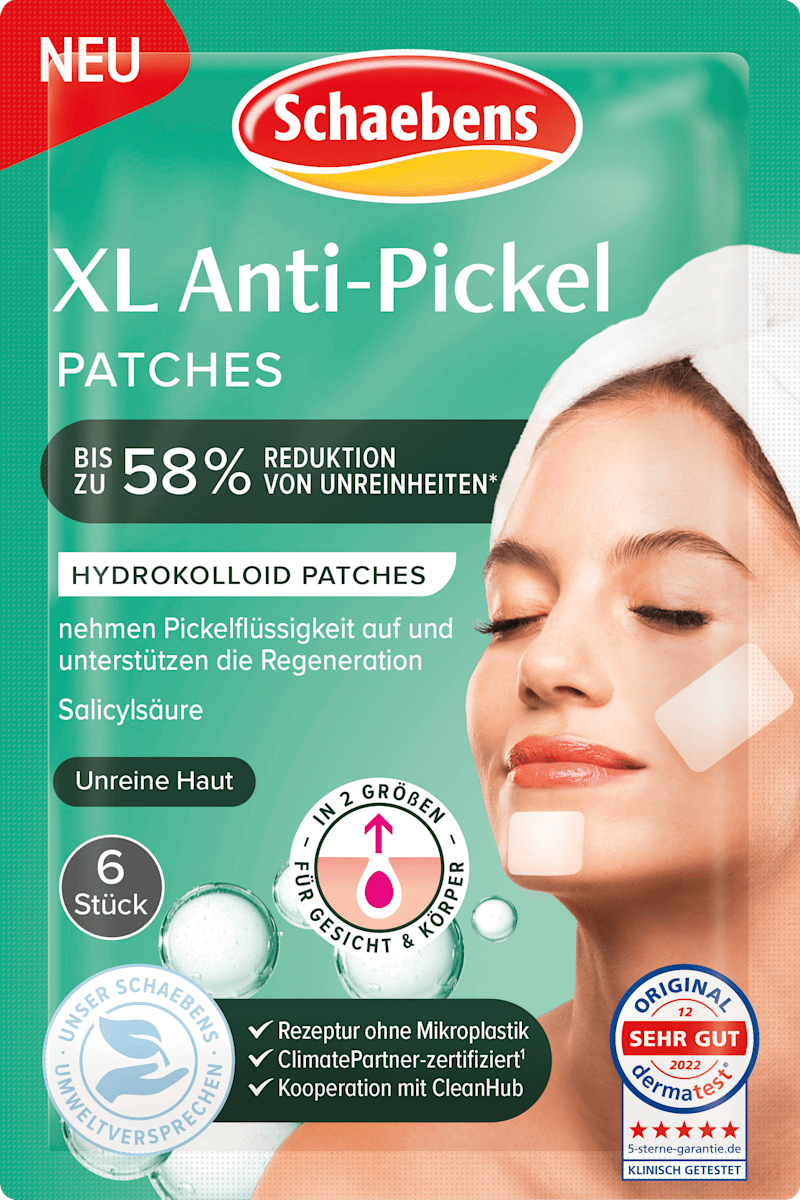 Schaebens Anti- Pickel Patches XL, 6 Anwendungen, 1 St dauerhaft ...