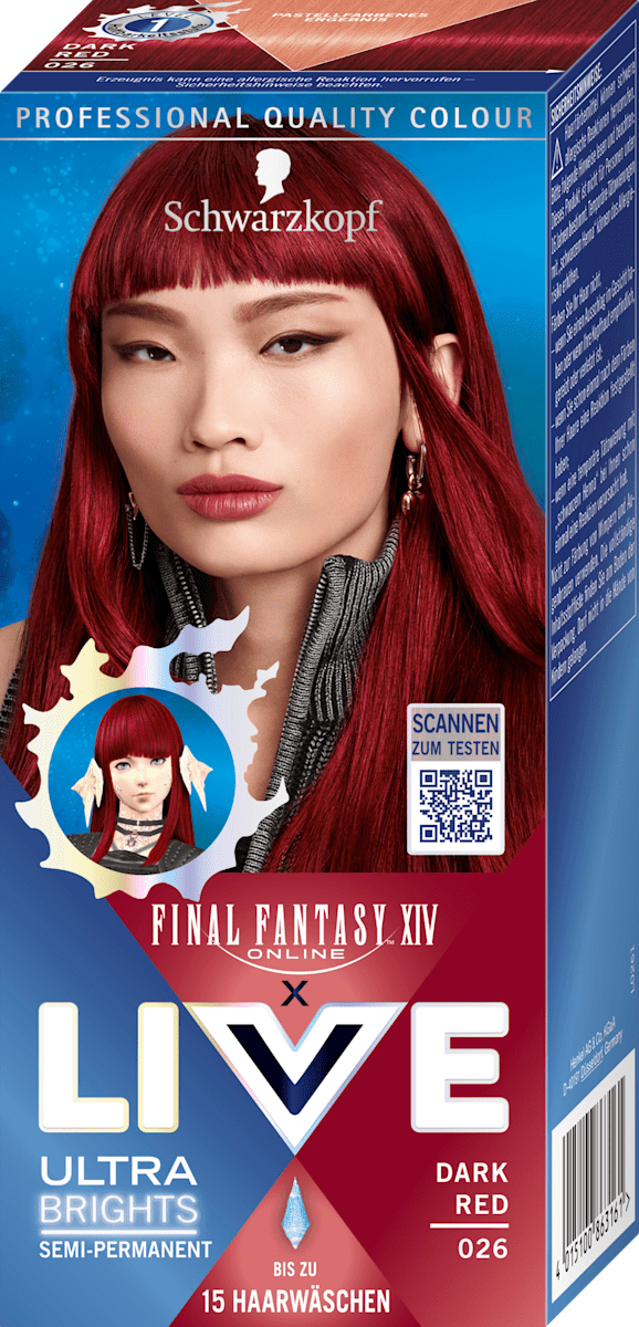 Schwarzkopf Color Expert Haarfarbe 6.88 – Intensives Rot, 1kg Packung, Für Kräftige Farben