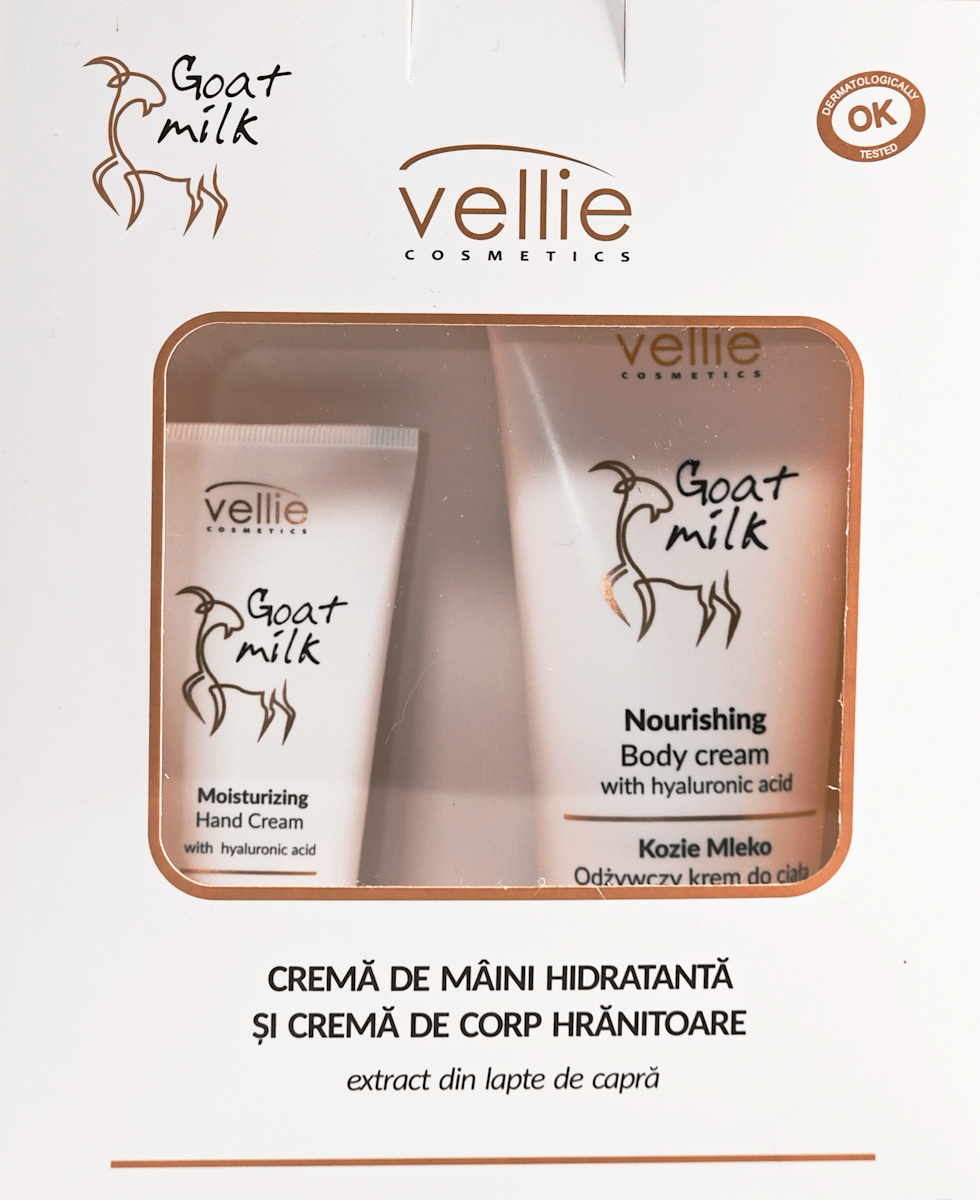 Vellie Set cremă de mâini + cremă de corp, 1 buc | dm.ro