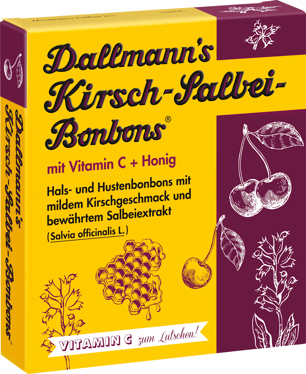 Dallmann's Bonbon, Kirsch-Salbei mit Honig, 37 g dauerhaft günstig ...