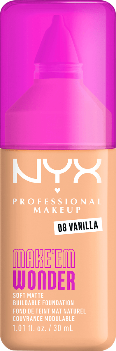 NYX PROFESSIONAL MAKEUP Foundation Make 'EM Wonder 08 Vanilla, 30 ml ...