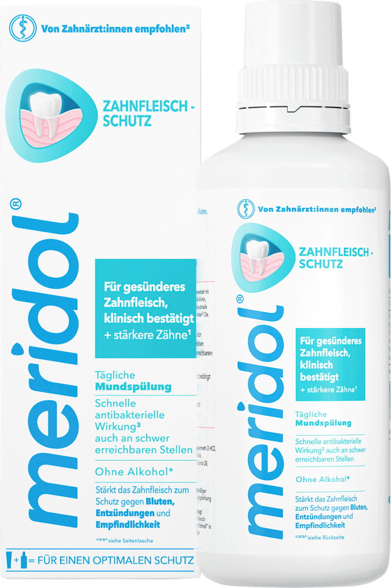 meridol Mundspülung Zahnfleischschutz antibakteriell, 400 ml dauerhaft ...