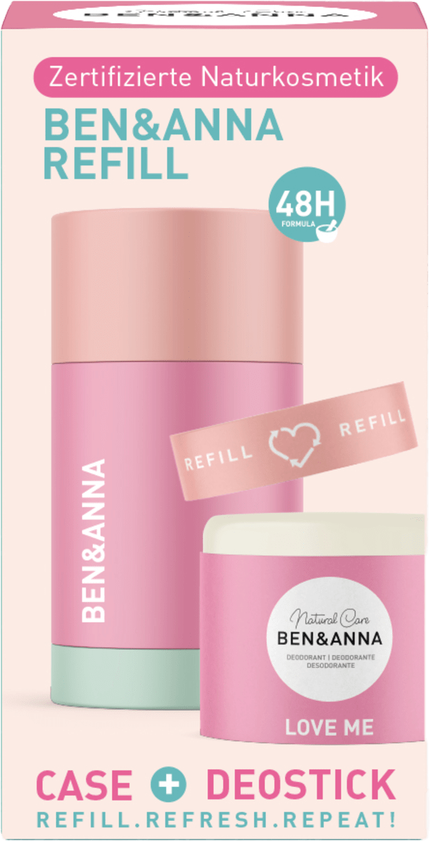 BEN&ANNA Deostick Love Me Original + Nachfüller, 40 g