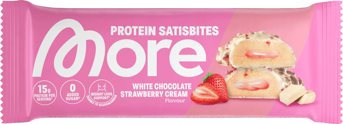 Proteinriegel, White Chocolate Strawberry Cream, 50 g