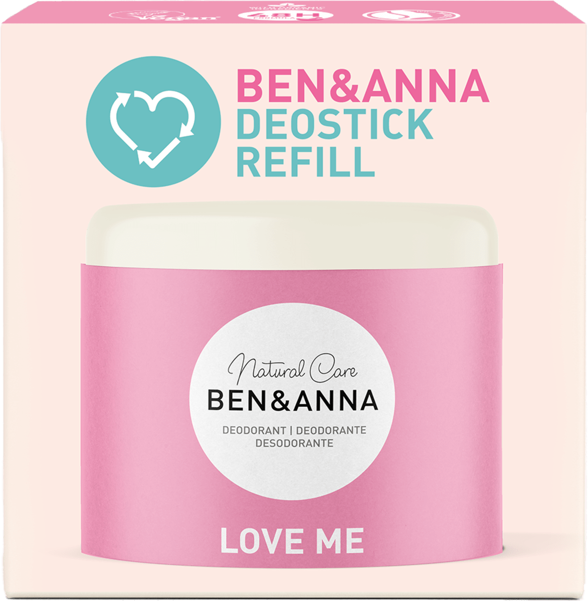 BEN&ANNA Deodorant Stick Refill Love Me Nachfüller, 40 g